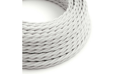 CAVO TRECCIA SETA 2 X 0,75 MMQ BIANCO