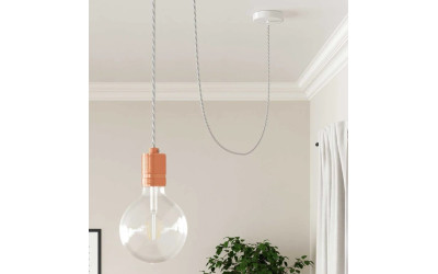 CAVO TRECCIA SETA 2 X 0,75 MMQ BIANCO