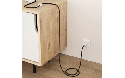 CAVO TRECCIA SETA 2 X 0,75 MMQ MARRONE