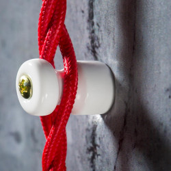 ISOLATORE CERAMICO 19MM COMPLETO DI VITE