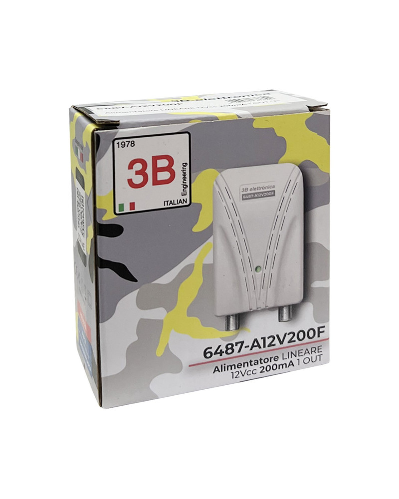 ALIMENTATORE TV 200mA 1 USCITA CONNETTORE FEMMINA