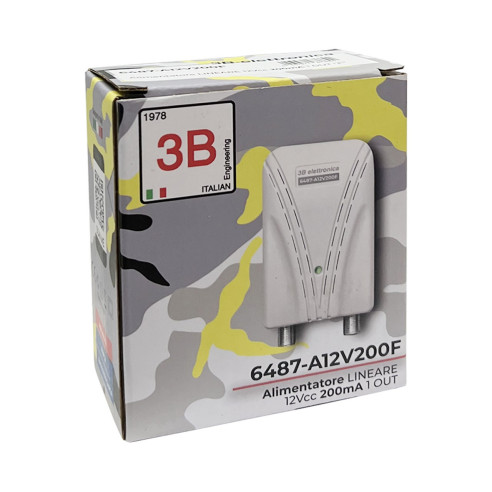 ALIMENTATORE TV 200mA 1 USCITA CONNETTORE FEMMINA