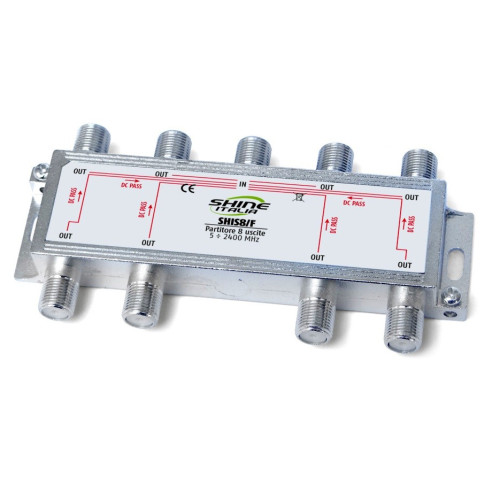 PARTITORE TV INTERNO CC 8 OUT F 3B