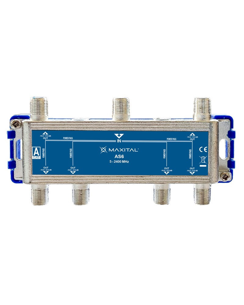 PARTITORE TV INTERNO CC 6 OUT F  - MAXITAL