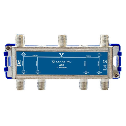 PARTITORE TV INTERNO CC 6 OUT F  - MAXITAL