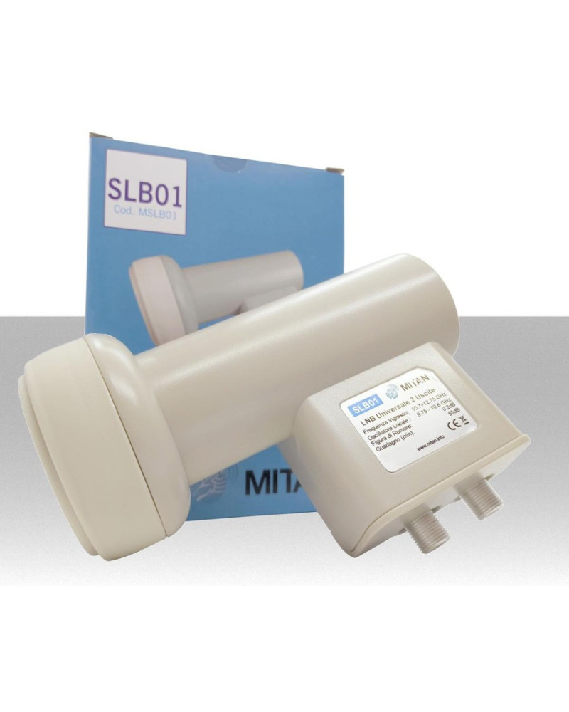 ILLUMINATORE LNB TWIN 2 OUT UNIVERSALE MITAN