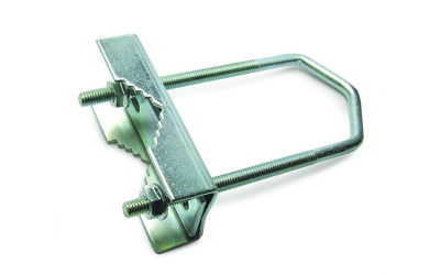 ZANCA RINGHIERA CON DADI PER PALO ANTENNA ACCIAIO