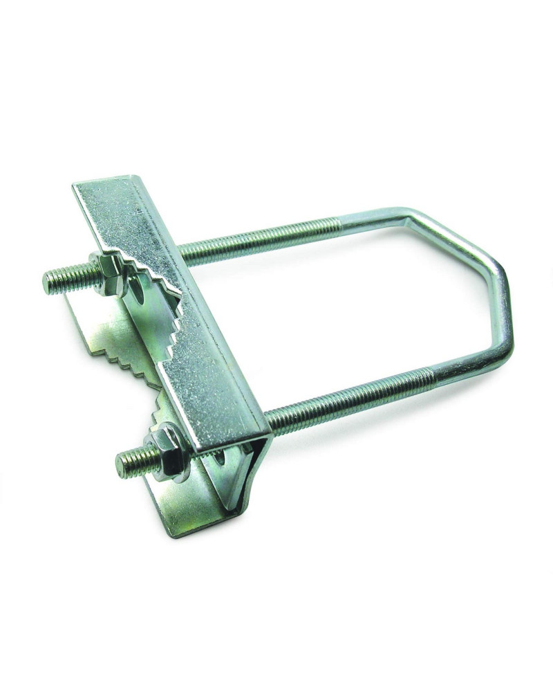 ZANCA RINGHIERA CON DADI PER PALO ANTENNA ACCIAIO