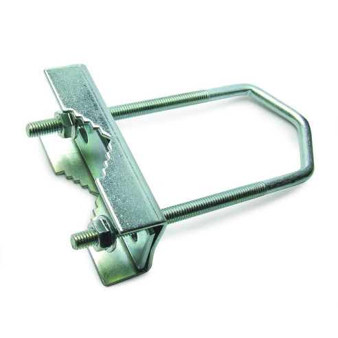 ZANCA RINGHIERA CON DADI PER PALO ANTENNA ACCIAIO