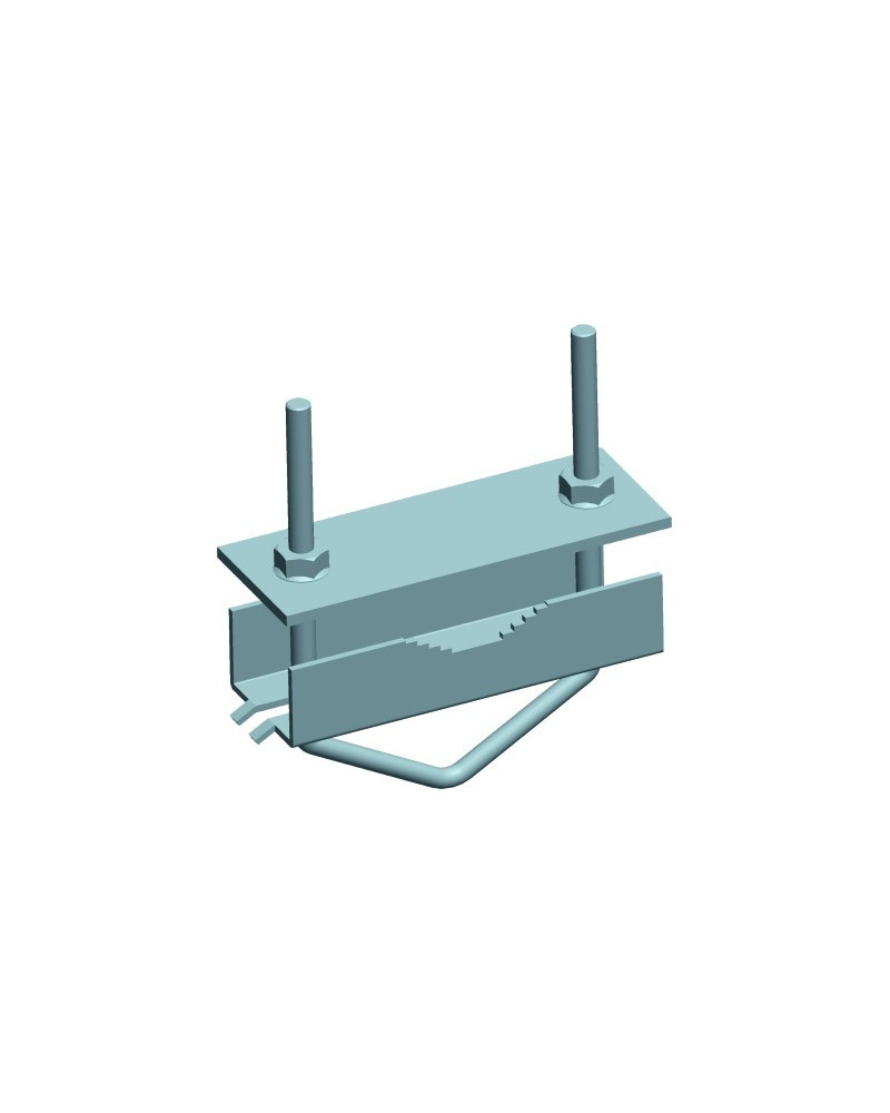ZANCA RINGHIERA PER PALO SAT ACCIAIO 40-76MM
