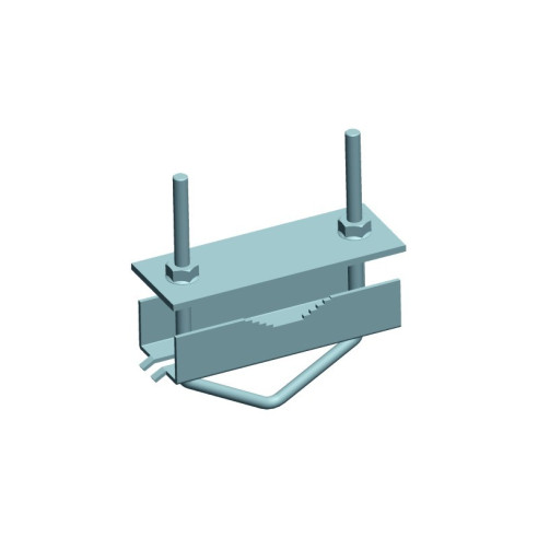 ZANCA RINGHIERA PER PALO SAT ACCIAIO 40-76MM