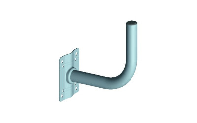 SUPPORTO A MURO ANTENNA/PARABOLA 24 CM ZINCATO