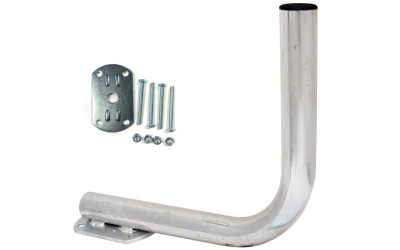 STAFFA A BALCONE CURVA 90° PER ANTENNA L.22 CM