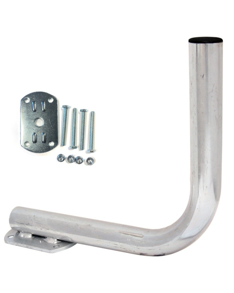 STAFFA A BALCONE CURVA 90° PER ANTENNA L.22 CM