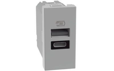 PRESA USB A+C GRIGIA MATIXGO
