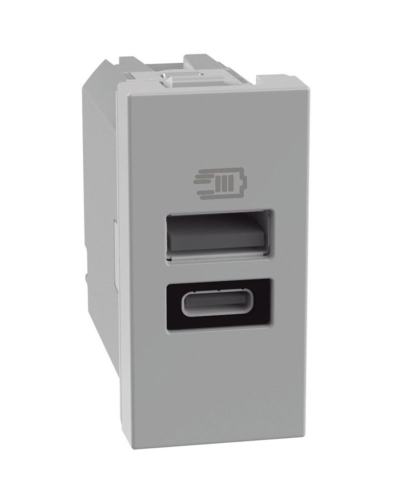 PRESA USB A+C GRIGIA MATIXGO