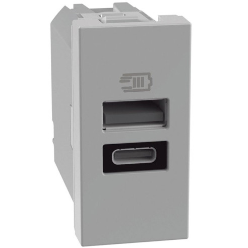PRESA USB A+C GRIGIA MATIXGO