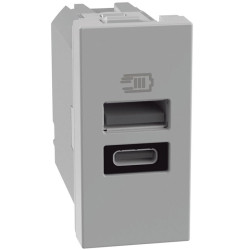 PRESA USB A+C GRIGIA MATIXGO