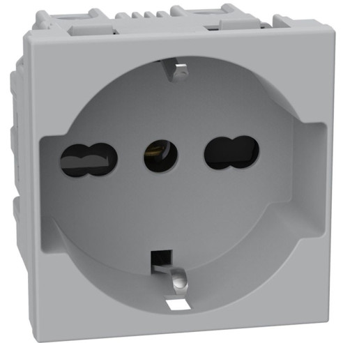 PRESA SCHUKO UNEL BIP 16A GRIGIA MATIXGO
