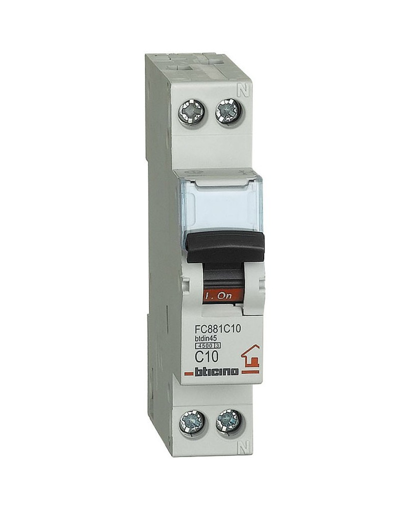 INTERRUTTORE MAGNETOTERMICO 10A1MD 4500A BTICINO