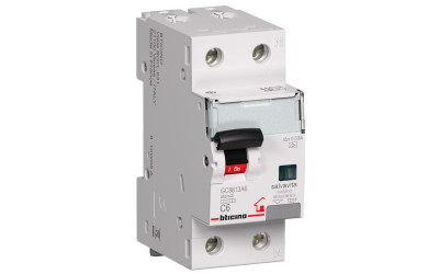 MAGNETOTERMICO DIFFERENZIALE BTDIN-RS  6A 1P+N AC 0,03 4,5 KA BTCINO