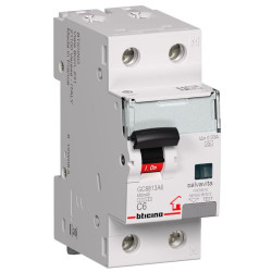 MAGNETOTERMICO DIFFERENZIALE BTDIN-RS  6A 1P+N AC 0,03 4,5 KA BTCINO