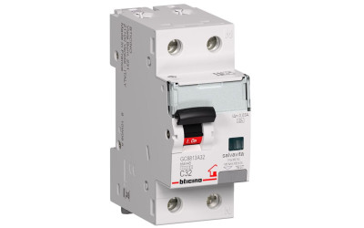 MAGNETOTERMICO DIFFERENZIALE BTDIN-RS 32A 1P+N AC 0,03 4,5 KA BTCINO