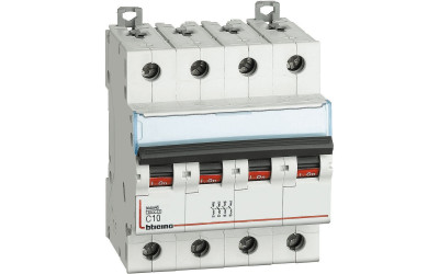 MAGNETOTERMICO 4P CURVA C 10A 4,5kA BTIDIN45 - BTC