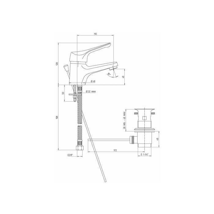 MONOCOMANDO LAVABO 'PILOT' Cromo
