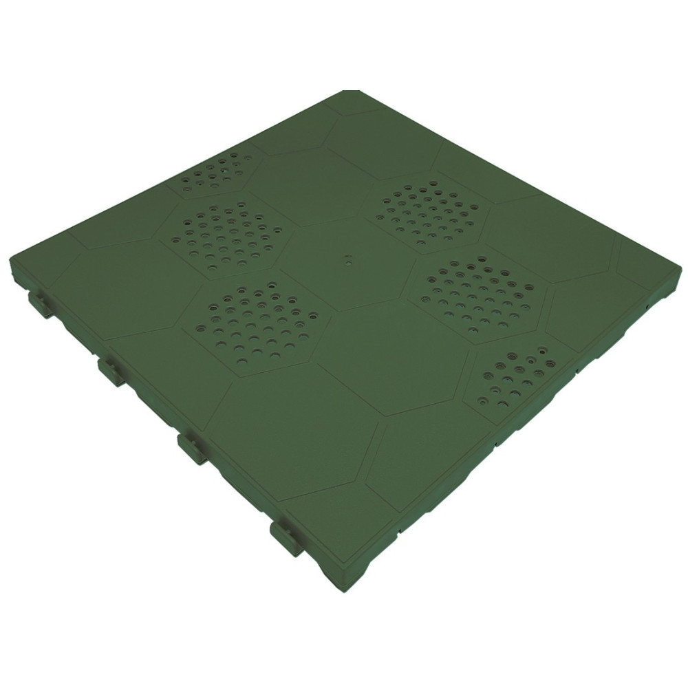 PIASTRELLA DRENANTE AUTOBLOCCANTE CM 40X40 VERDE IN POLIPROPILENE