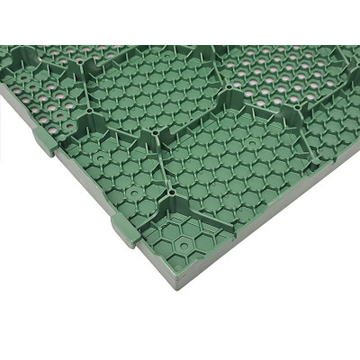 PIASTRELLA DRENANTE AUTOBLOCCANTE CM 40X40 VERDE IN POLIPROPILENE