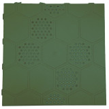 PIASTRELLA DRENANTE AUTOBLOCCANTE CM 40X40 VERDE IN POLIPROPILENE