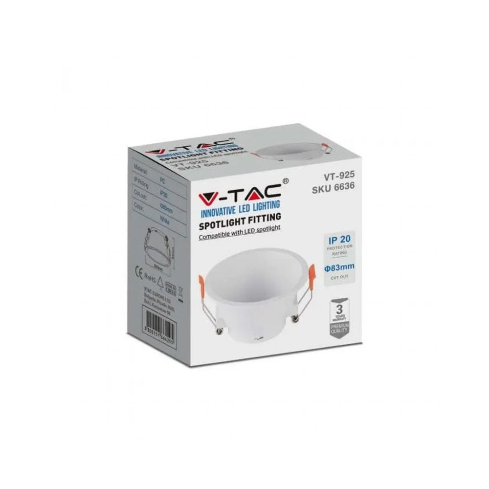 PORTAFARETTO LED GU10 ROUND 93X55MM