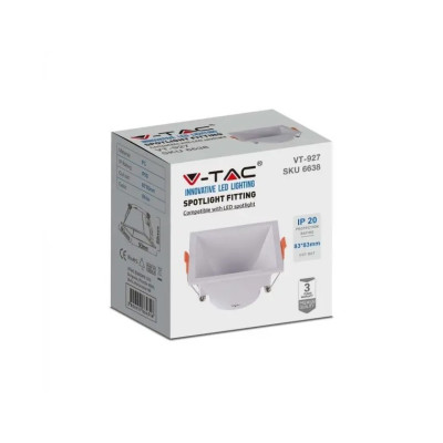 FARETTO LED GU10 QUADRATO 93X93X55MM