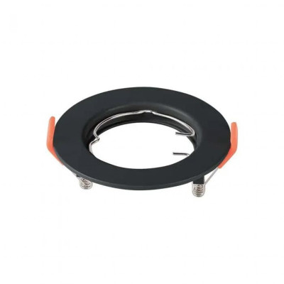 PORTAFARETTO FISSO 2 PZ NERO TONDO D.80XH.30 MM