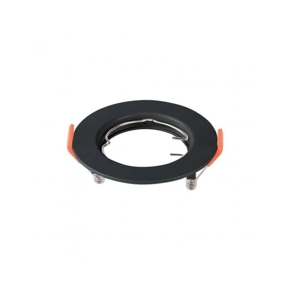 PORTAFARETTO FISSO 2 PZ NERO TONDO D.80XH.30 MM
