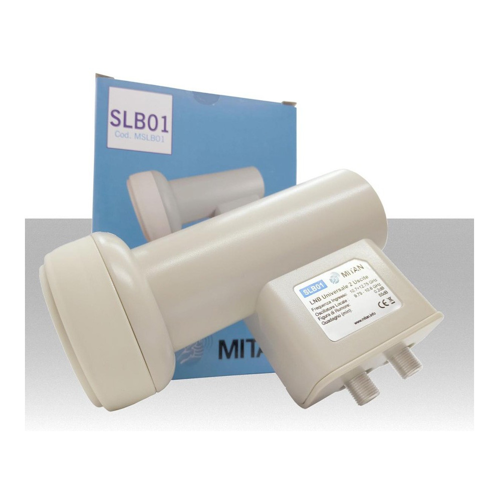ILLUMINATORE LNB TWIN 2 OUT UNIVERSALE MITAN