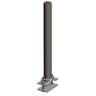STAFFA A BALCONE DIRITTO PER ANTENNA CM 42