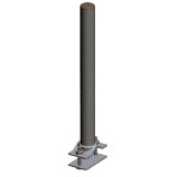 STAFFA A BALCONE DIRITTO PER ANTENNA CM 42