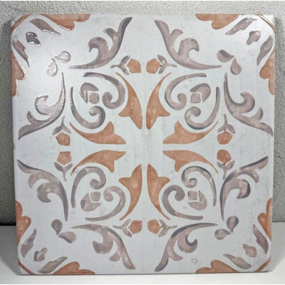 PAVIMENTO DECORO TERRACOTTA STILE VIETRI CM 23,5 X 23,5
