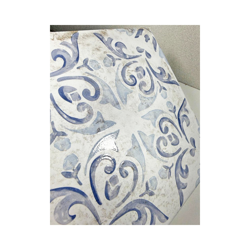 PAVIMENTO DECORO BLU STILE VIETRI CM 23,5 X 23,5