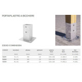 PORTAPILASTRO A BICCHIERE