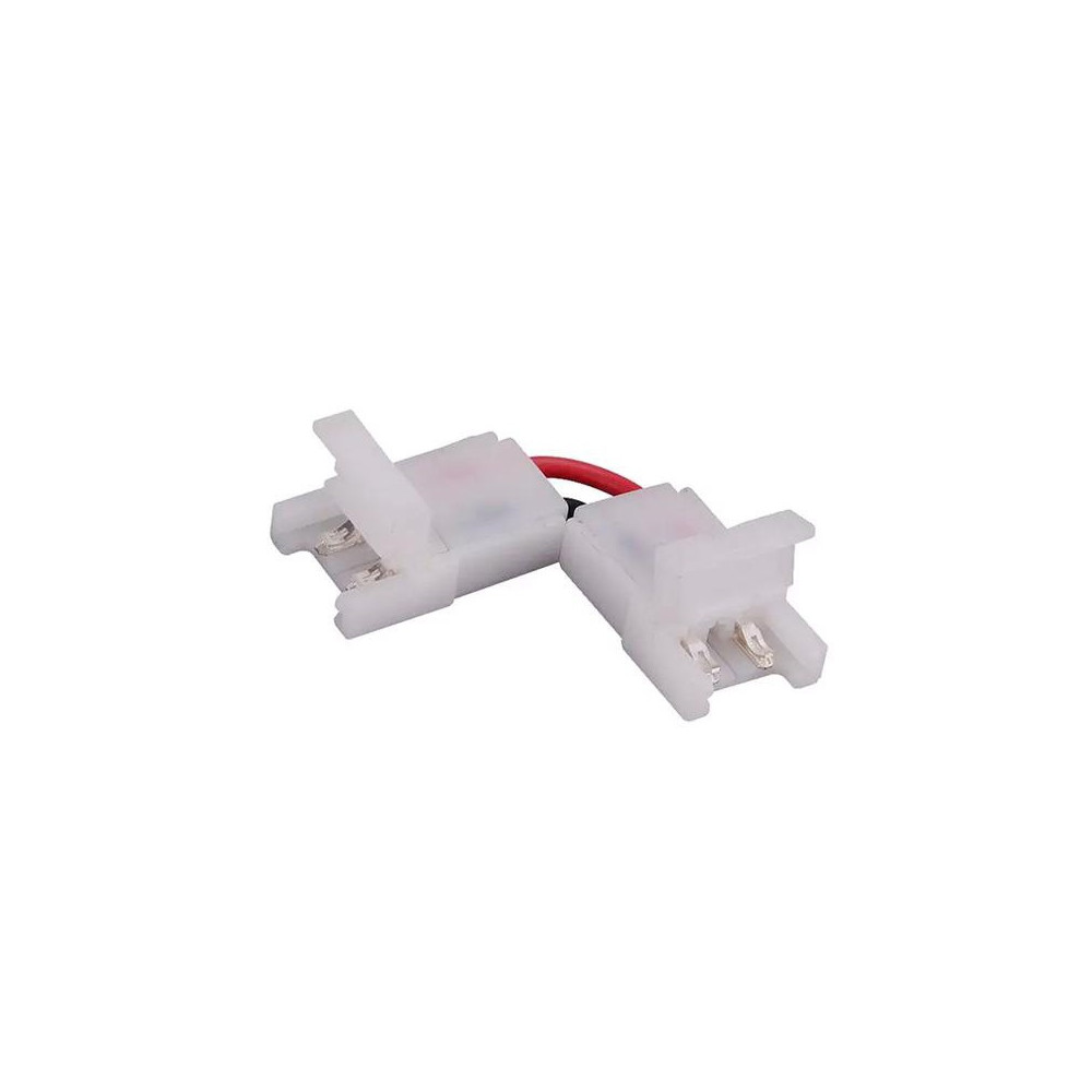 CONNETTORE CURVO 2PIN ALIMAZIONE 12V STRIP LED SMD50 KIT DA 2 PEZZI