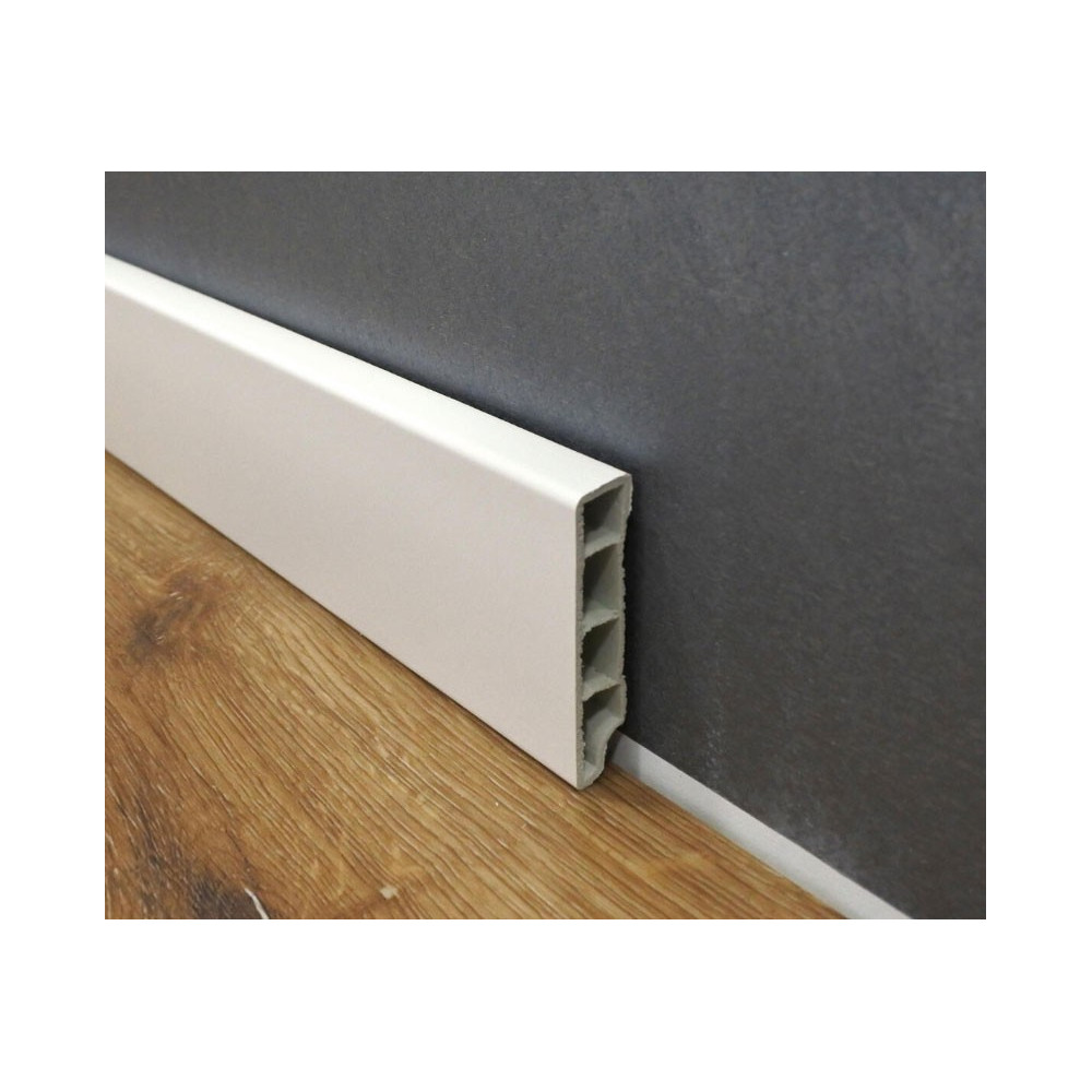 BATTISCOPA SQUARE BIANCO MM 14x70  - 2,5MT ESPANSO