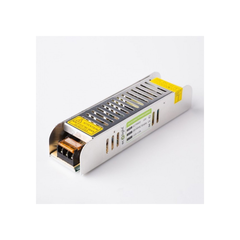 TRASFORMATORE PER LED 12V 60W 5A 12V