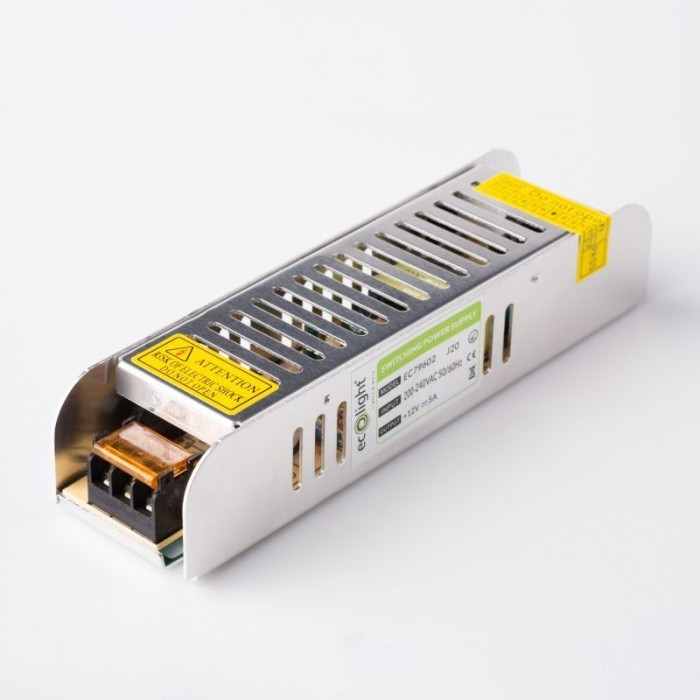 TRASFORMATORE PER LED 12V 60W 5A 12V