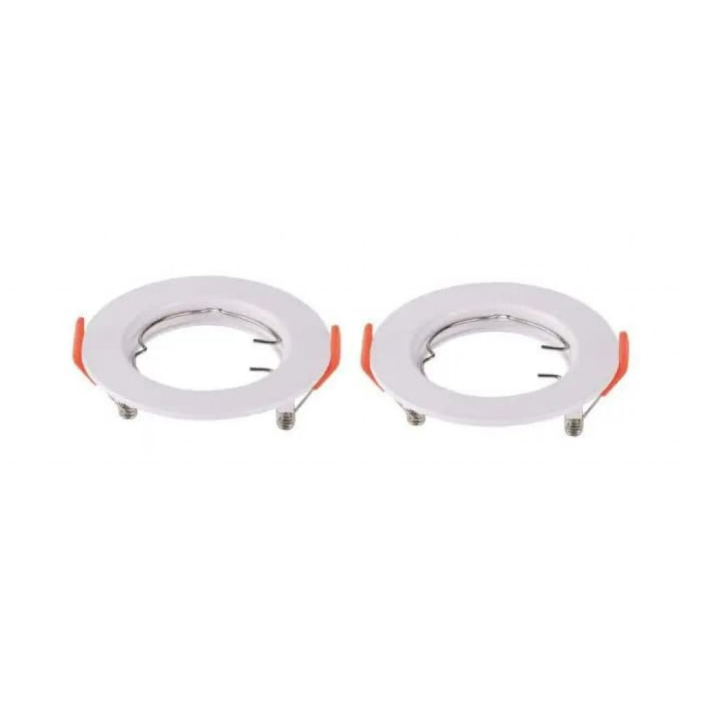 PORTAFARETTO FISSO 2 PZ BIANCO TONDO D.80XH.30 MM