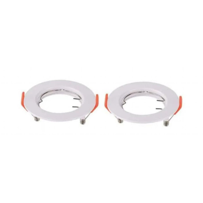 PORTAFARETTO FISSO 2 PZ BIANCO TONDO D.80XH.30 MM