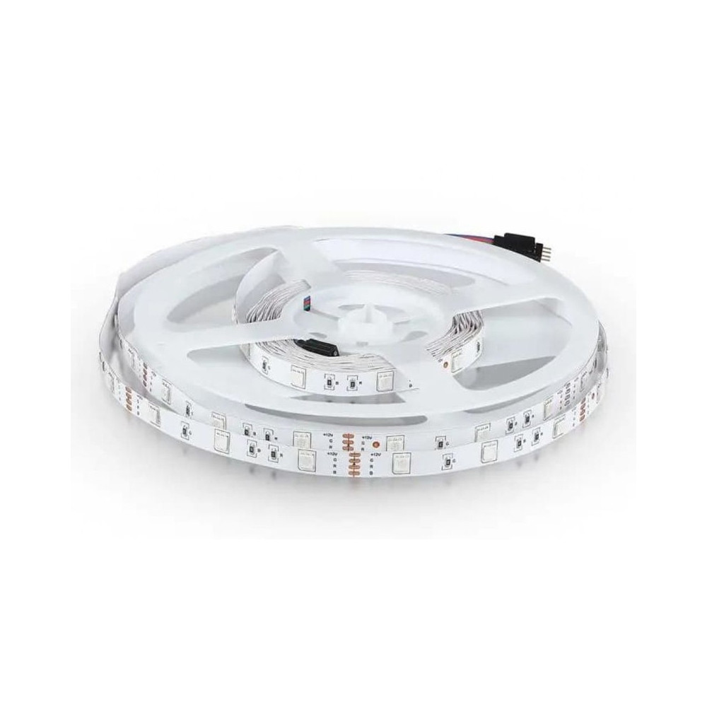 STRIP LED 5050SMD 12V IP20 5MT RGB 4W VTAC