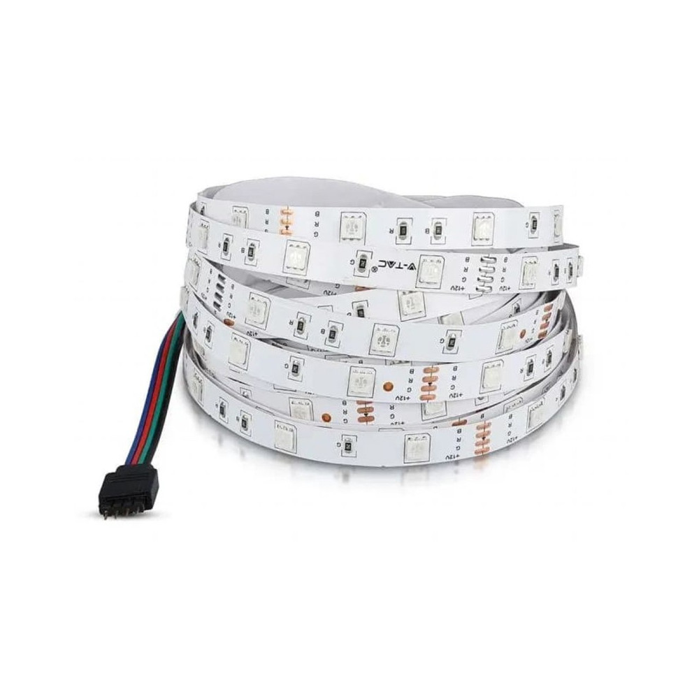 STRIP LED 5050SMD 12V IP20 5MT RGB 4W VTAC